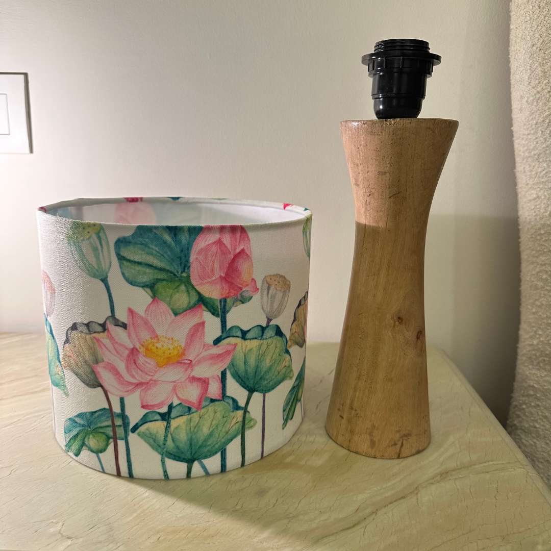 Lotus Wooden Lamp Shade (Round)
