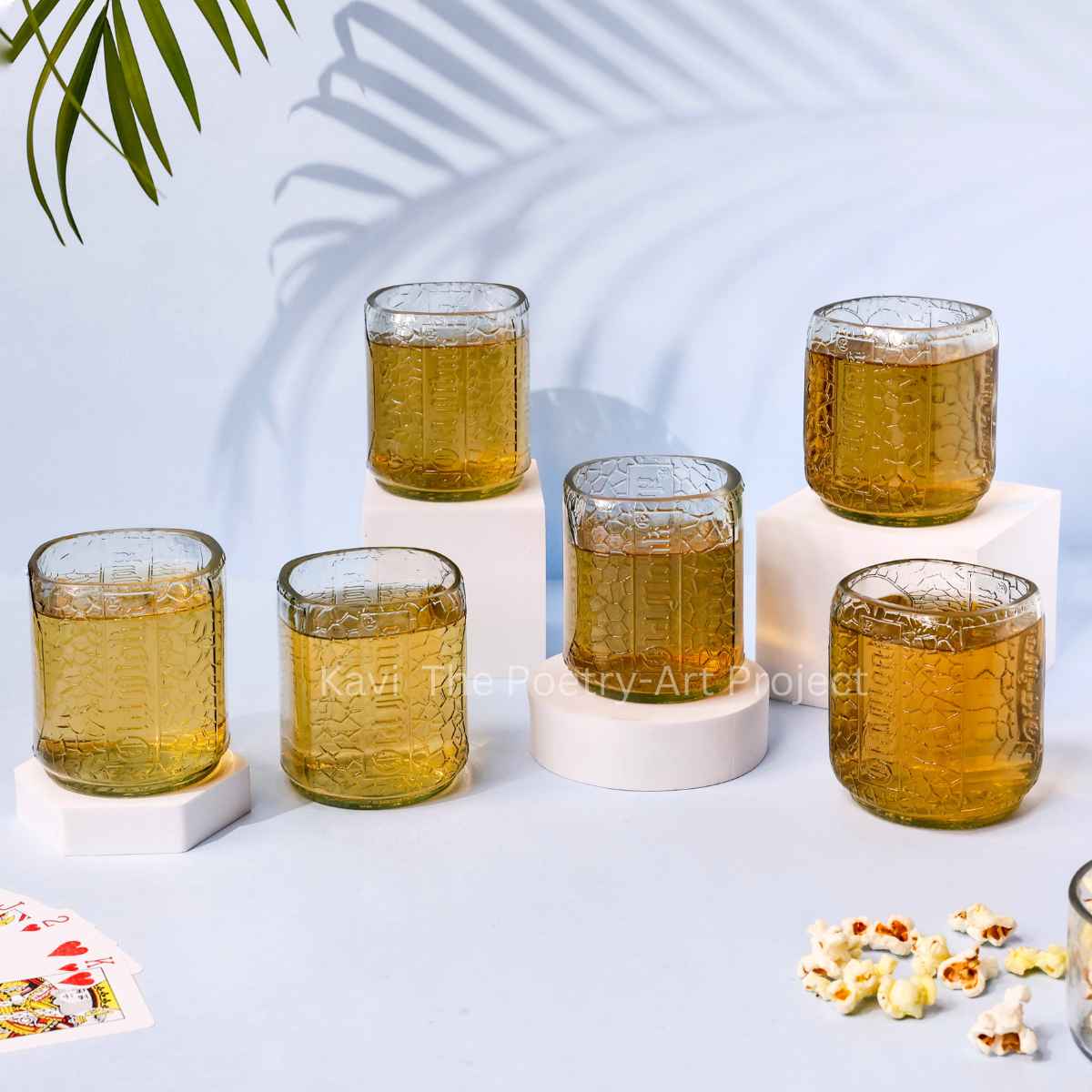 Upcycled Old Monk Small glasses 300ml