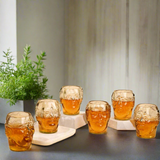 Small Old Monk Face Glasses 300ML (Set of 6)