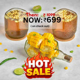 Old Monk Platter With Glasses