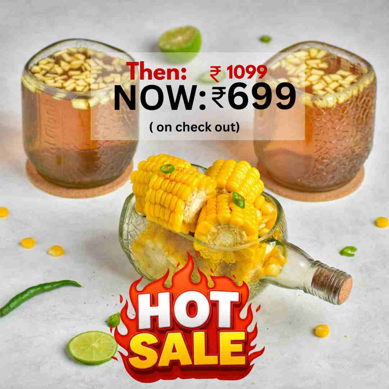 Old Monk Platter With Glasses