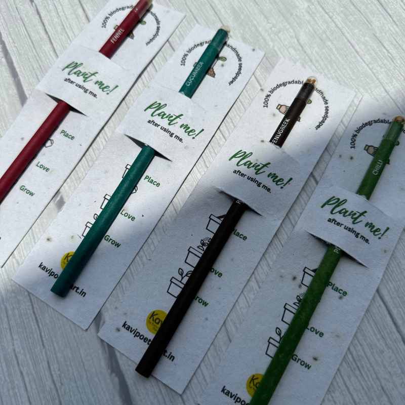 Plantable Seed Pencil With Paper Sleeve (Pack of 10)