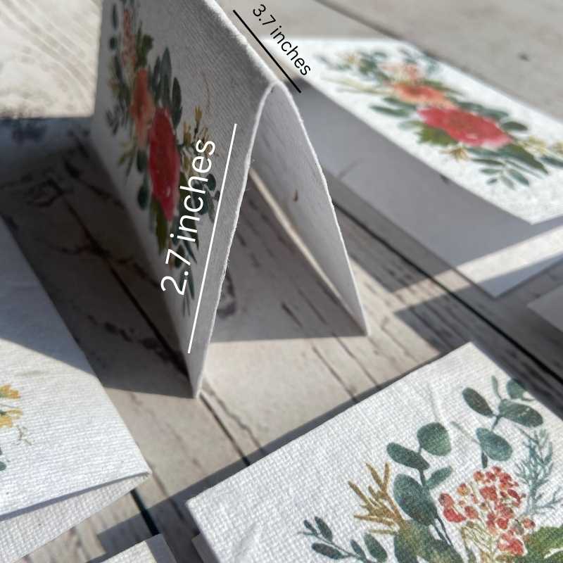 Seed Paper Cards with Envelopes (Set of 12)