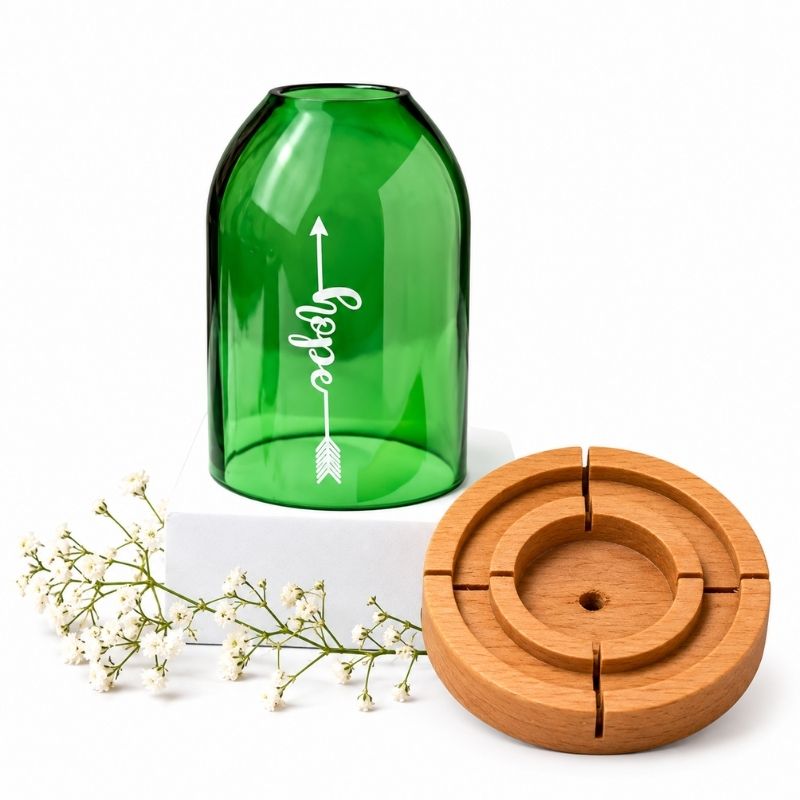Upcycled Bottle Tea light holder ( Hope )