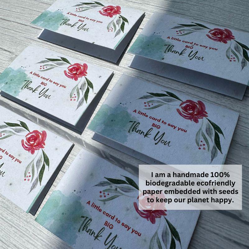 Plantable Little Thank You Cards with Envelopes (Set of 12)