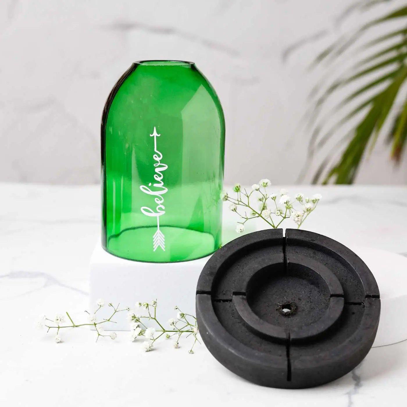 Eco Friendly Believe Tea Light Holder