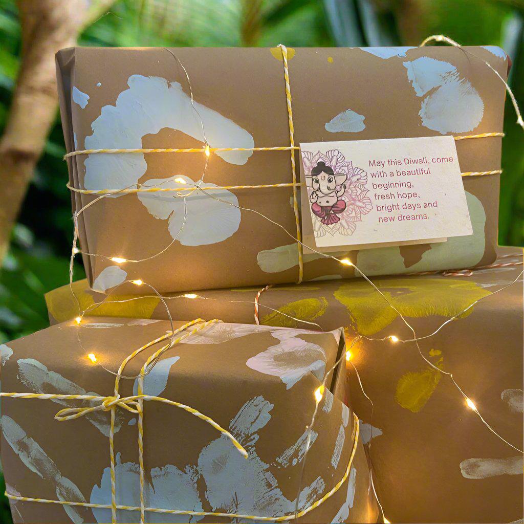 Seed Paper Diwali Cards with Envelopes (Set of 12)