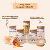 Grey Goose Bottle Jars (Set of Six)