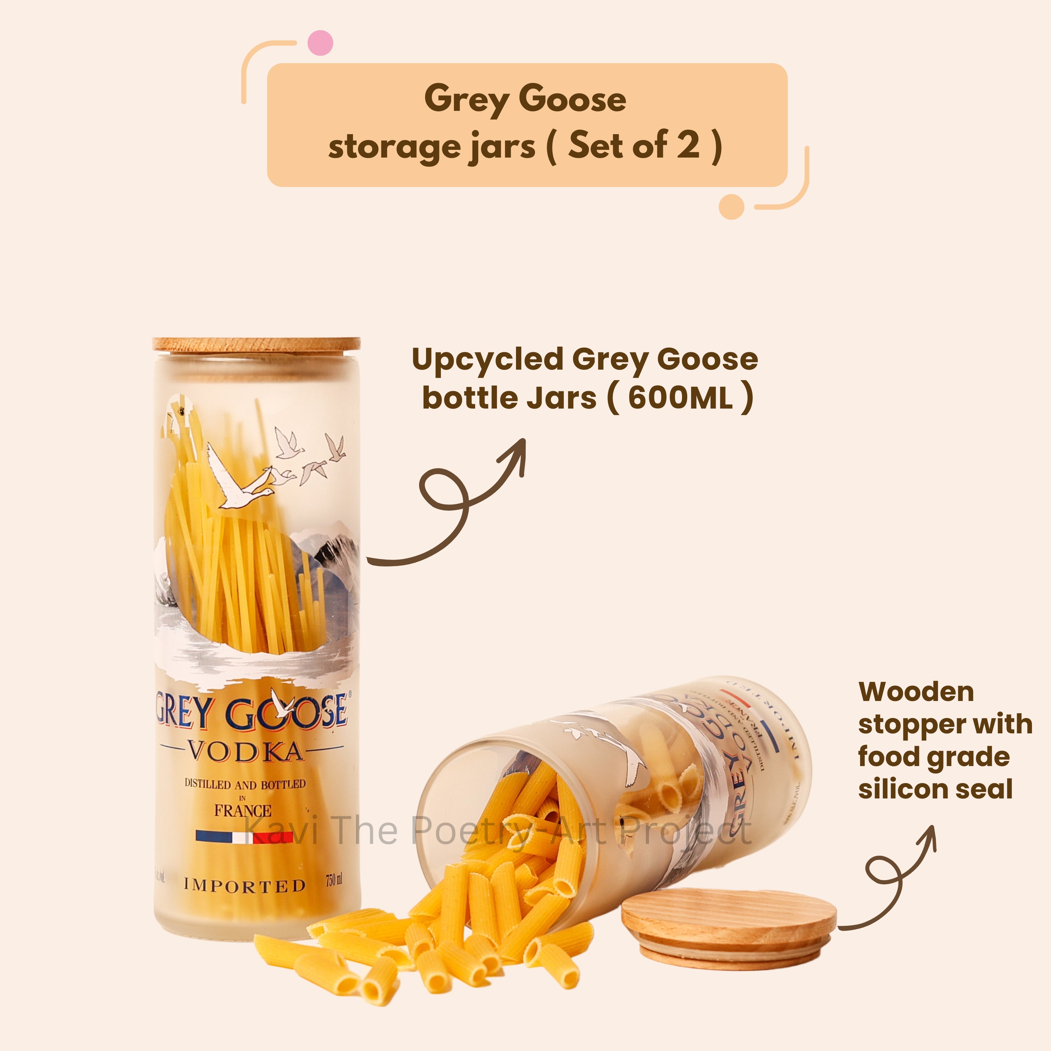 Kavi Grey Goose Big Jars ( set of Two )