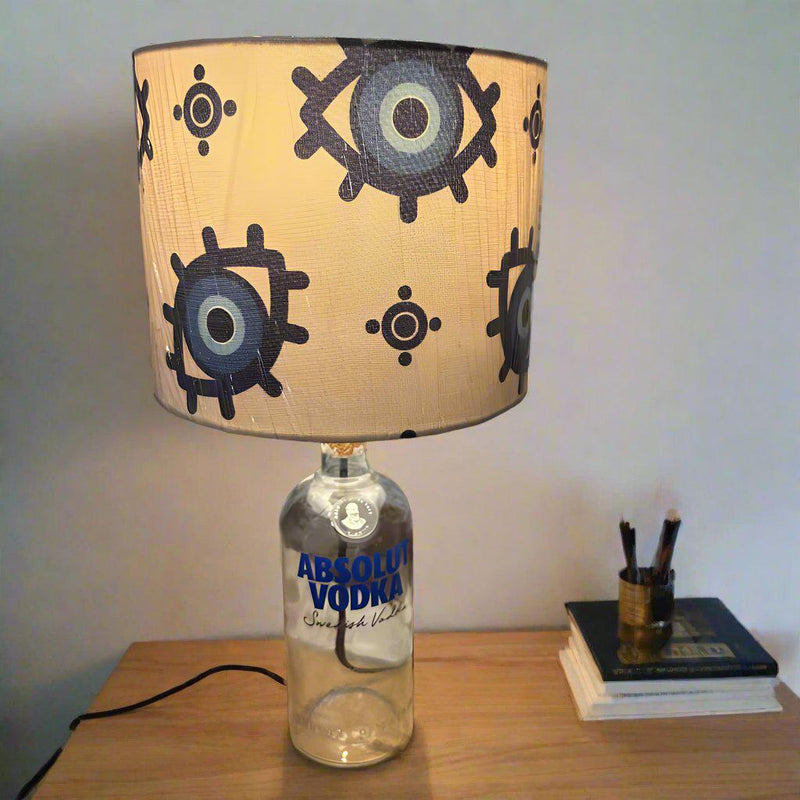 Absolut Bottle Evil Eye Shade Lamp