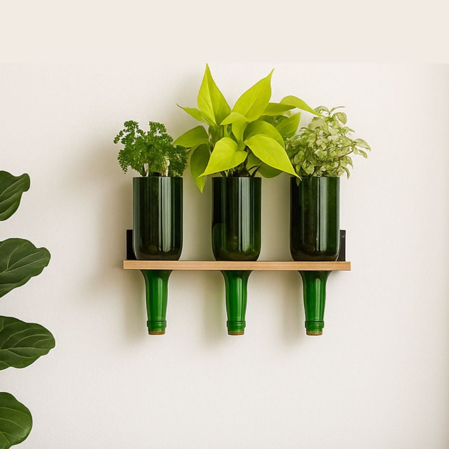 green_wine_bottle_planters