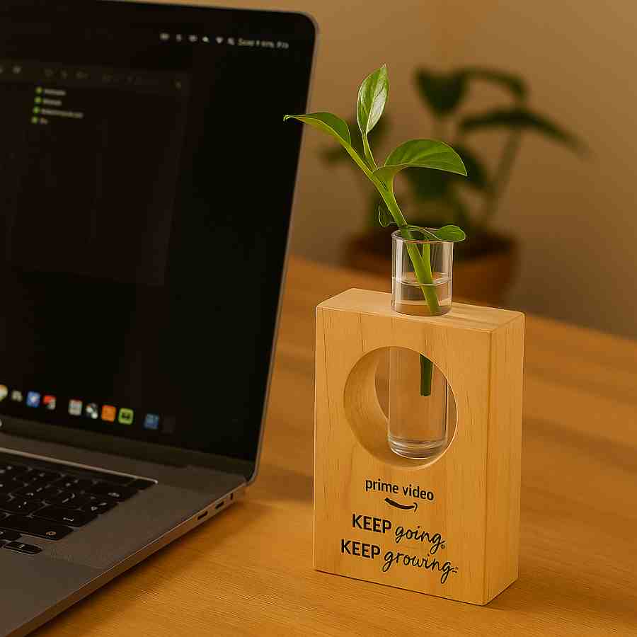 Customised wooden propagation planter