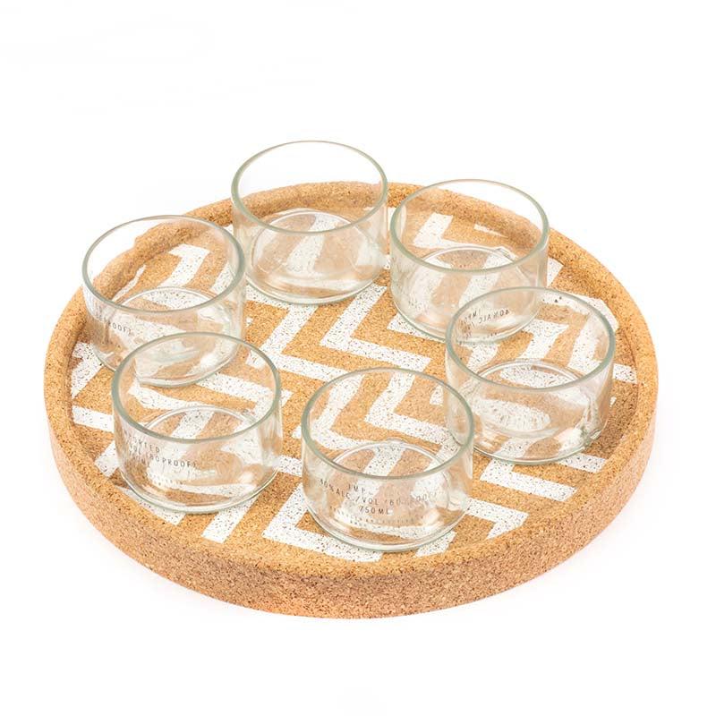 Absolut Bowls With Cork Tray