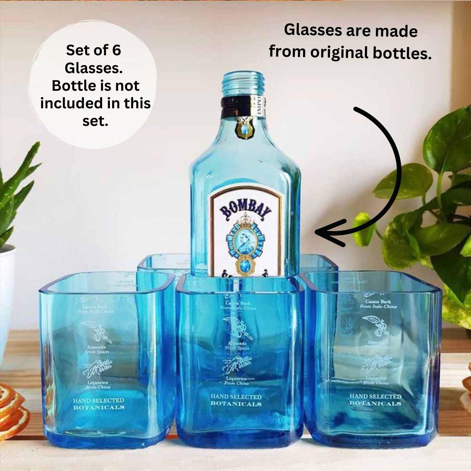 Kavi Bombay Sapphire Glasses (Set of Six)