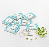 Blue Customised Seed Paper Cards with Envelopes (Set of 12)