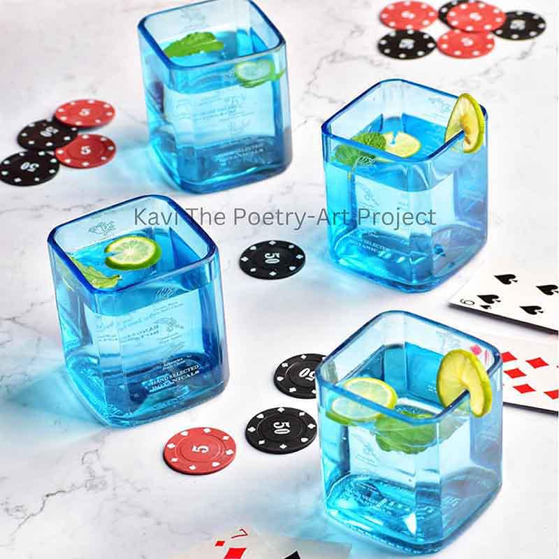 Kavi Bombay Sapphire Glasses (Set of Four)