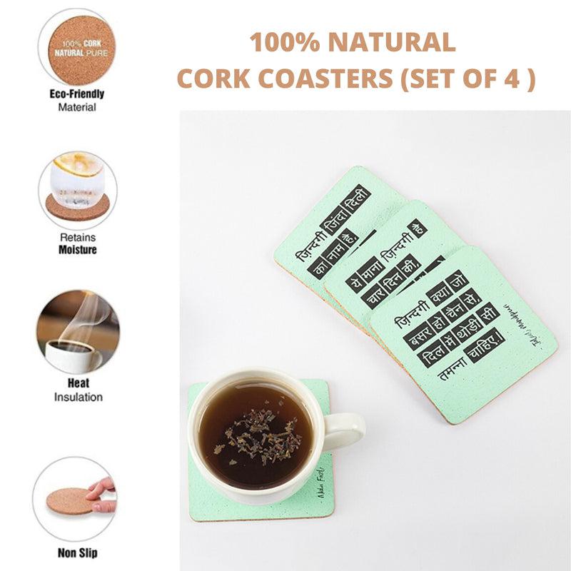 Chai with Zindagi Coasters Set