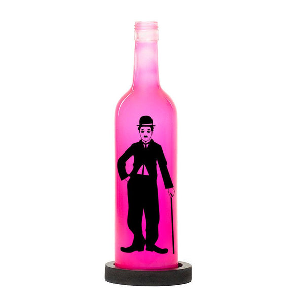 Charlie Chaplin Inlit Lamp (Pink)