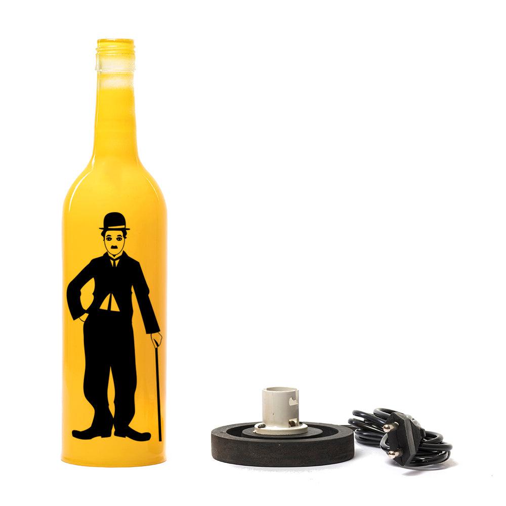 Charlie Chaplin Inlit Lamp (Yellow)