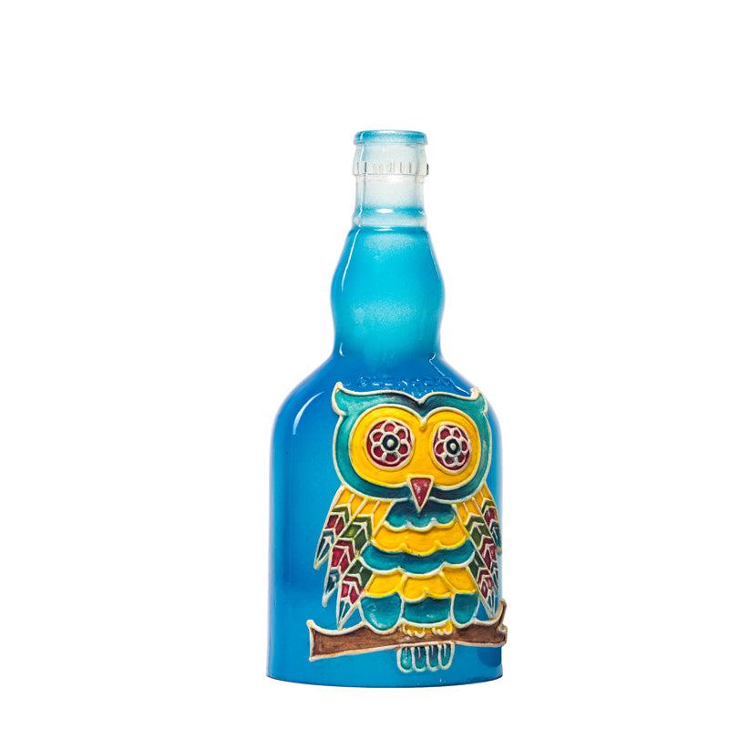 Colorful Owl Handmade Inlit (Blue)