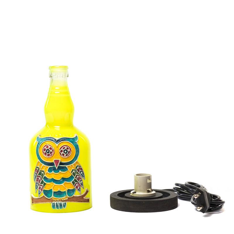 Colorful Owl Handmade Inlit (Fl. Yellow)