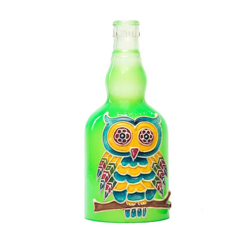 Colorful Owl Handmade Inlit (Green)