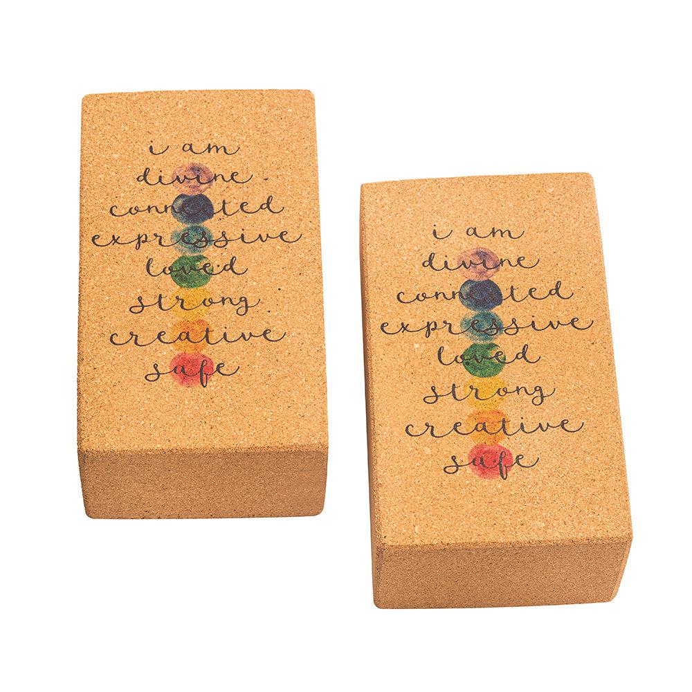 Customised Cork Yoga Bricks