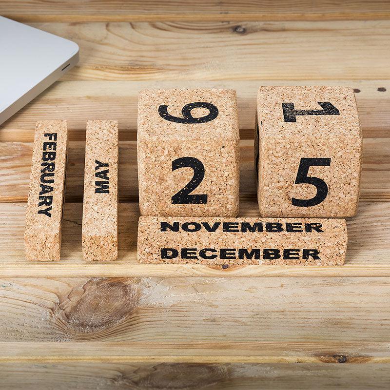 DIY Cork Table Calendar
