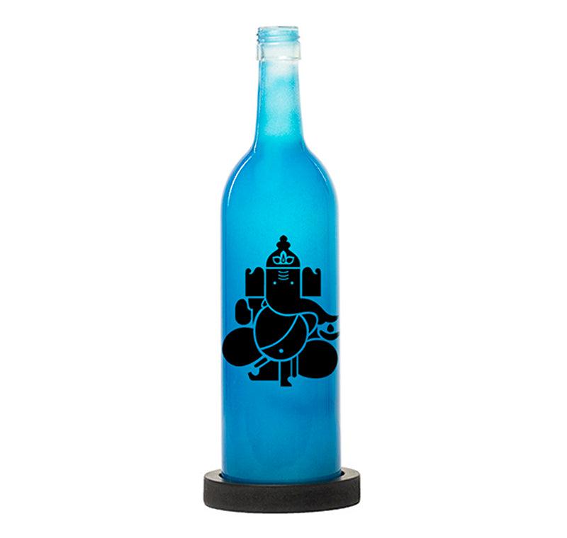 Ganesha Glory Inlit Lamp (Blue)