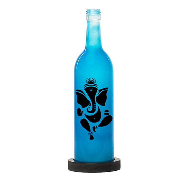 Ganpati Bappa Inlit Lamp (Blue)