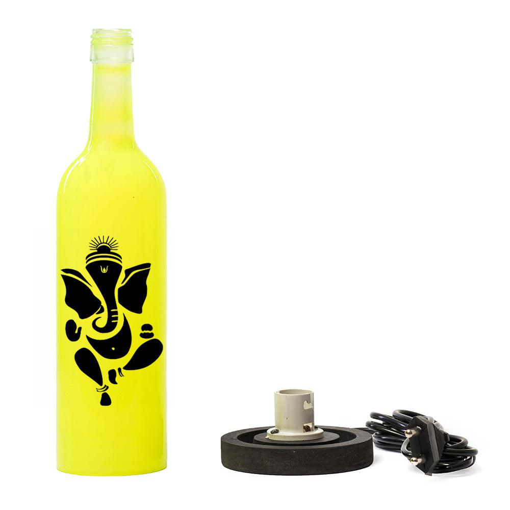 Ganpati Bappa Inlit Lamp (Fl. Yellow)