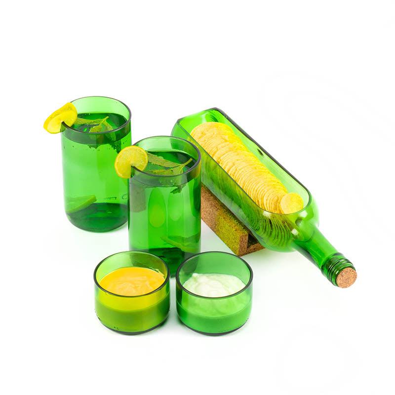 Green Wine Platter Serving Set