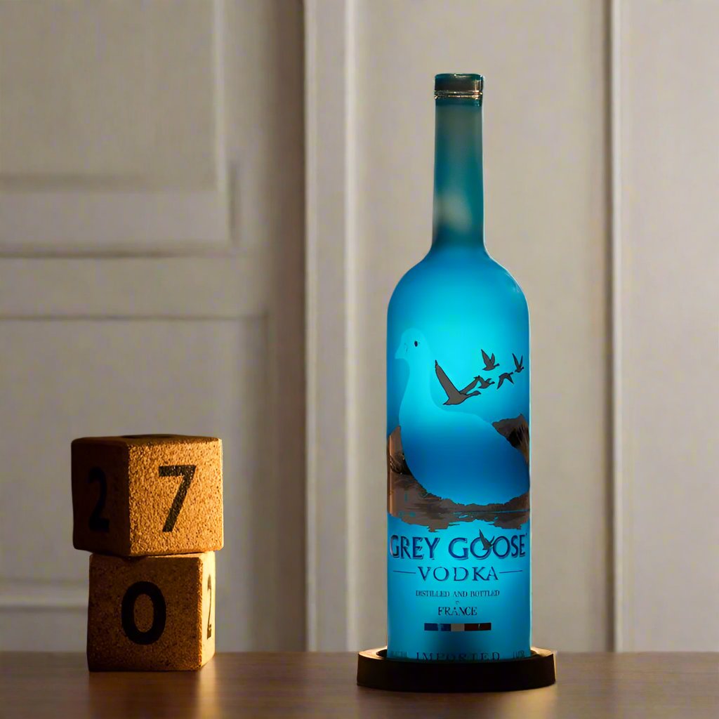 Grey Goose Inlit Lamp (Blue)