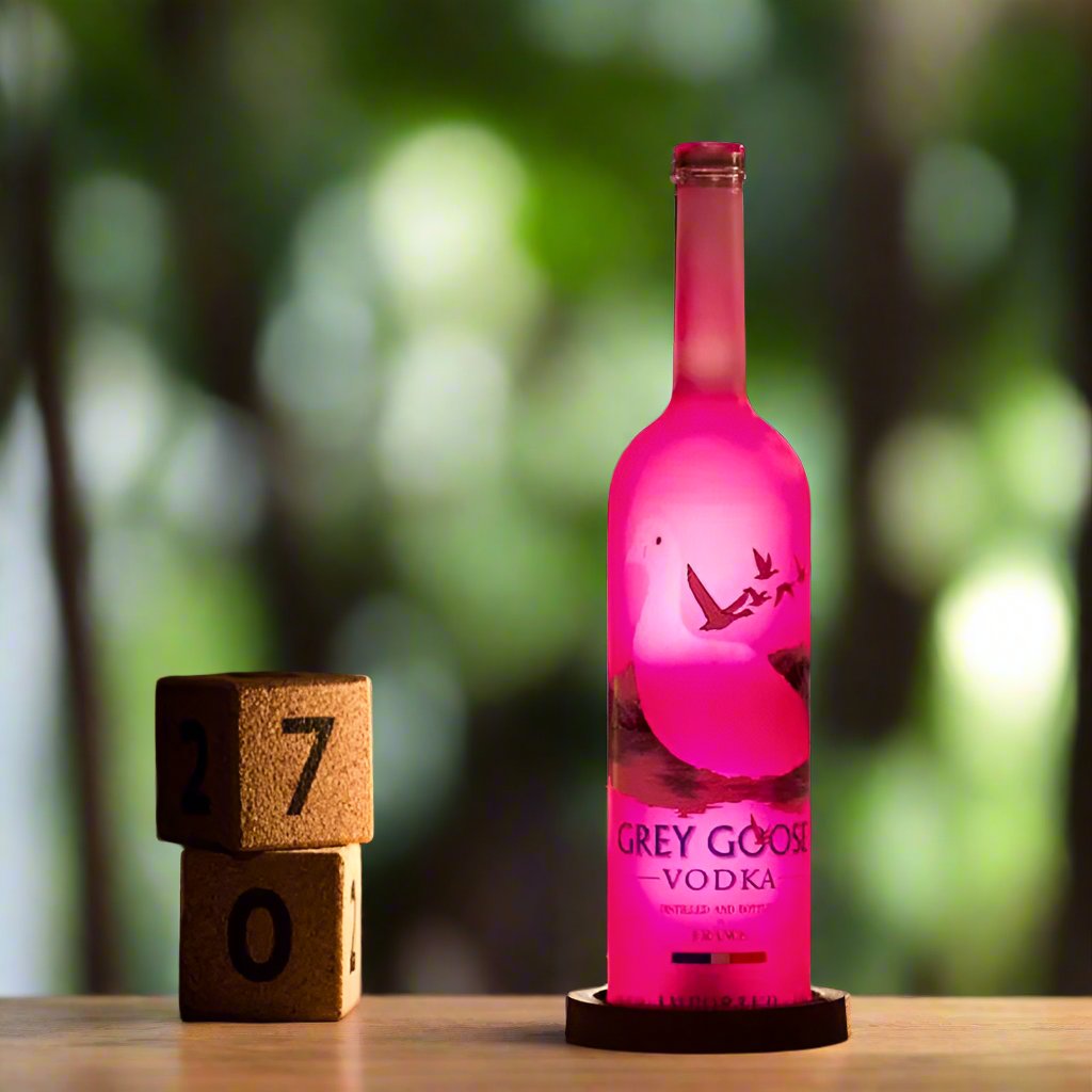 Grey Goose Inlit Lamp (Pink)