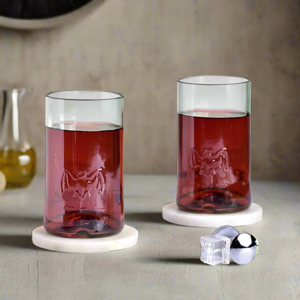 Kavi Upcycled Bacardi Glasses (Set of two)