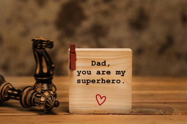 Superhero Dad table photo frame