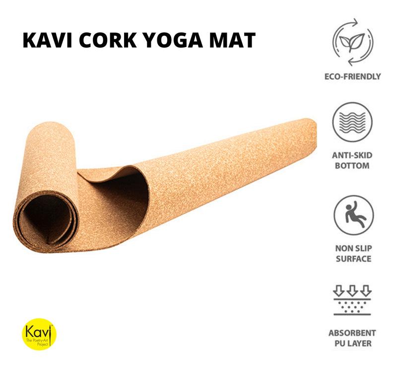 Kavi Personalised 3MM Lotus Cork Yoga Mat
