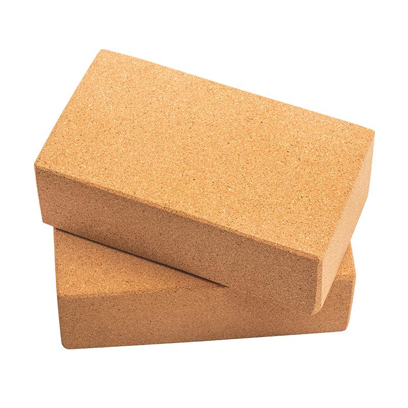 Kavi Plain Cork Yoga Bricks (Set of 2)