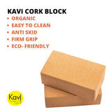 Kavi Plain Cork Yoga Bricks (Set of 2)