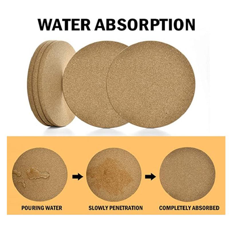 Kavi Round Food Cork Trivets (Set of 2)