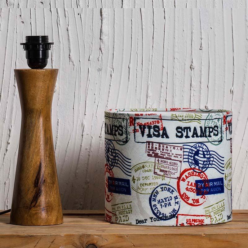 Kavi Wanderlust Wooden Shade Lamp (Round)