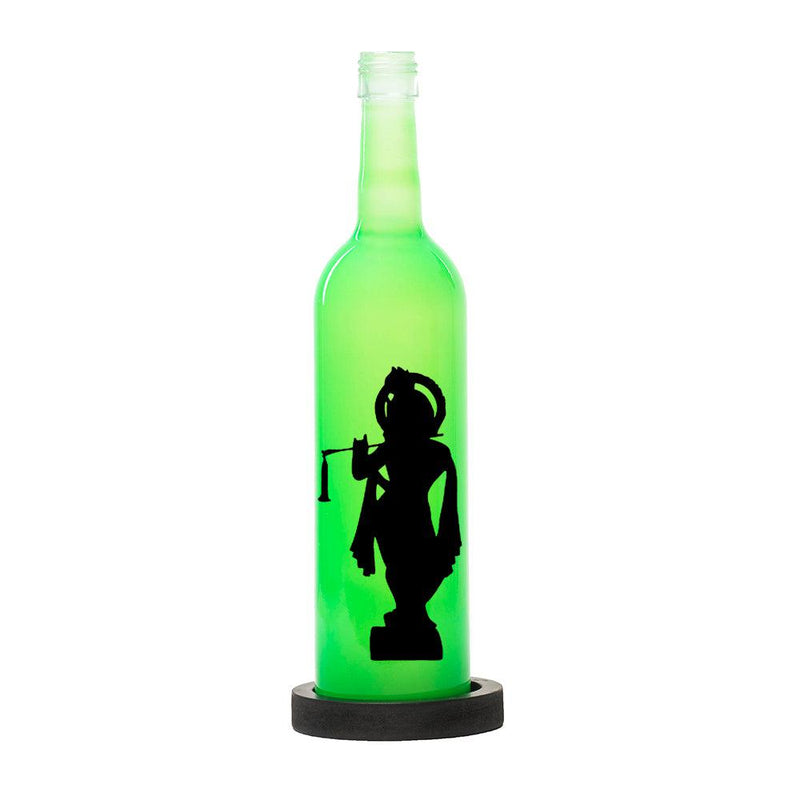 Krishna Inlit Lamp (Green)