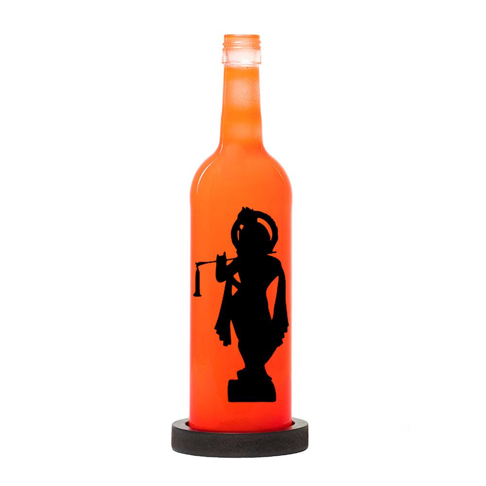 Krishna Inlit Lamp (Orange)