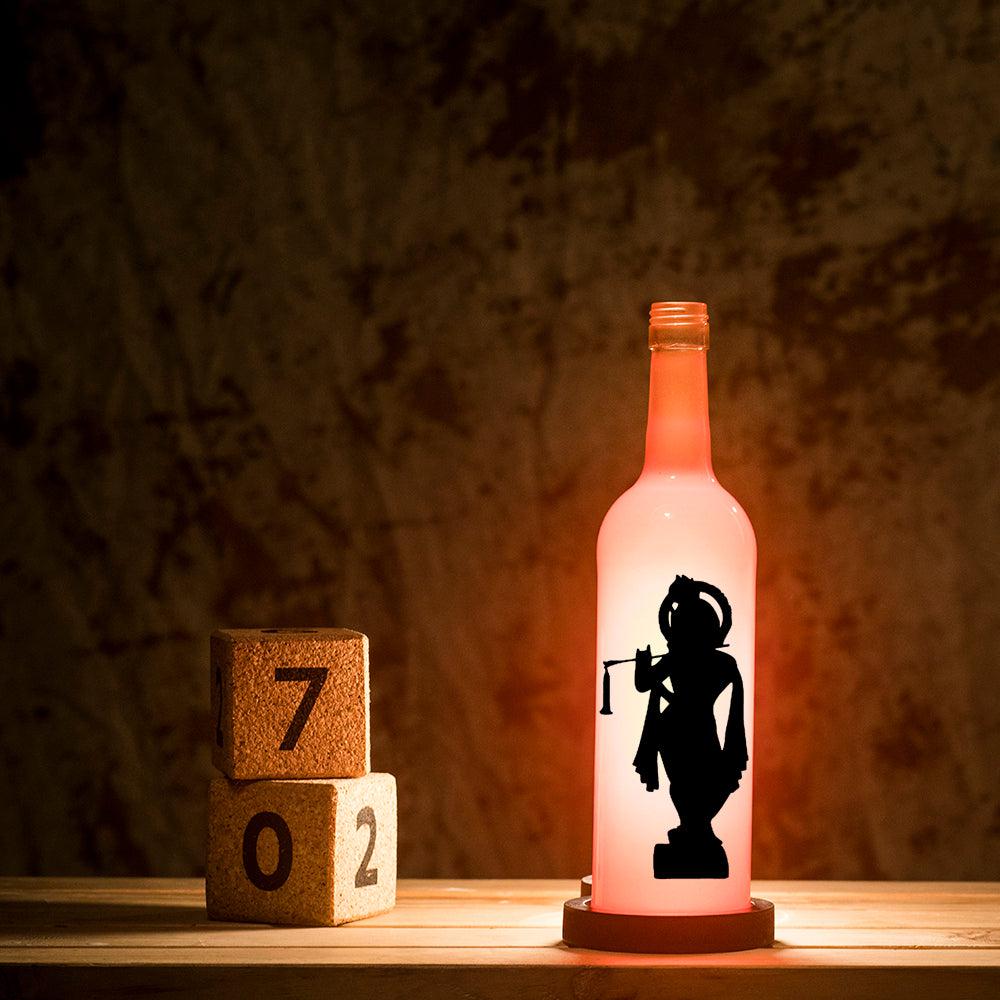 Krishna Inlit Lamp (Orange)