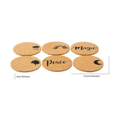 Nature Series of Cork Coasters Set