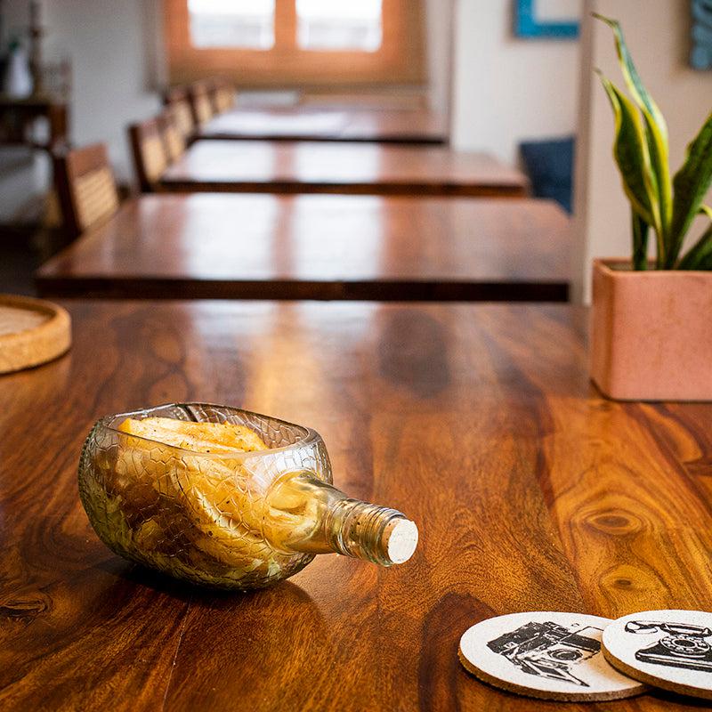 Old Monk Bottle Platter