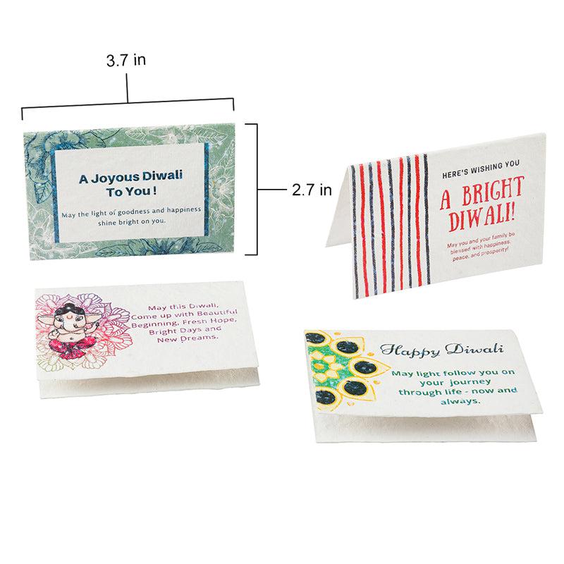 Seed Paper Diwali Cards with Envelopes (Set of 12)