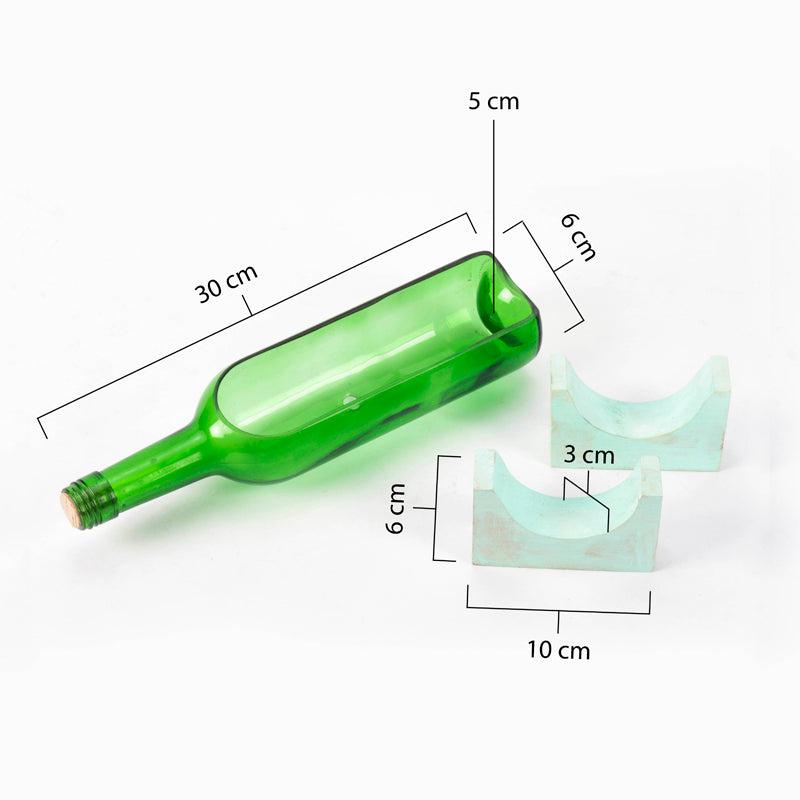 Stand-Up Bottle Planter - Sea Green