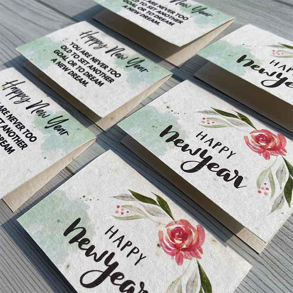 Creative Greeting Cards Happy New Year 2025 Beautiful Handmade